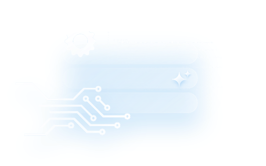 Illustration showing flexible connections between AI models and infrastructure.