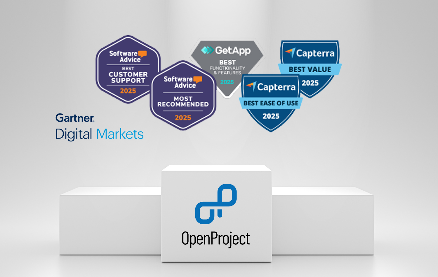 OpenProject recognized as top project management software in 2025 by Gartner Digital Markets