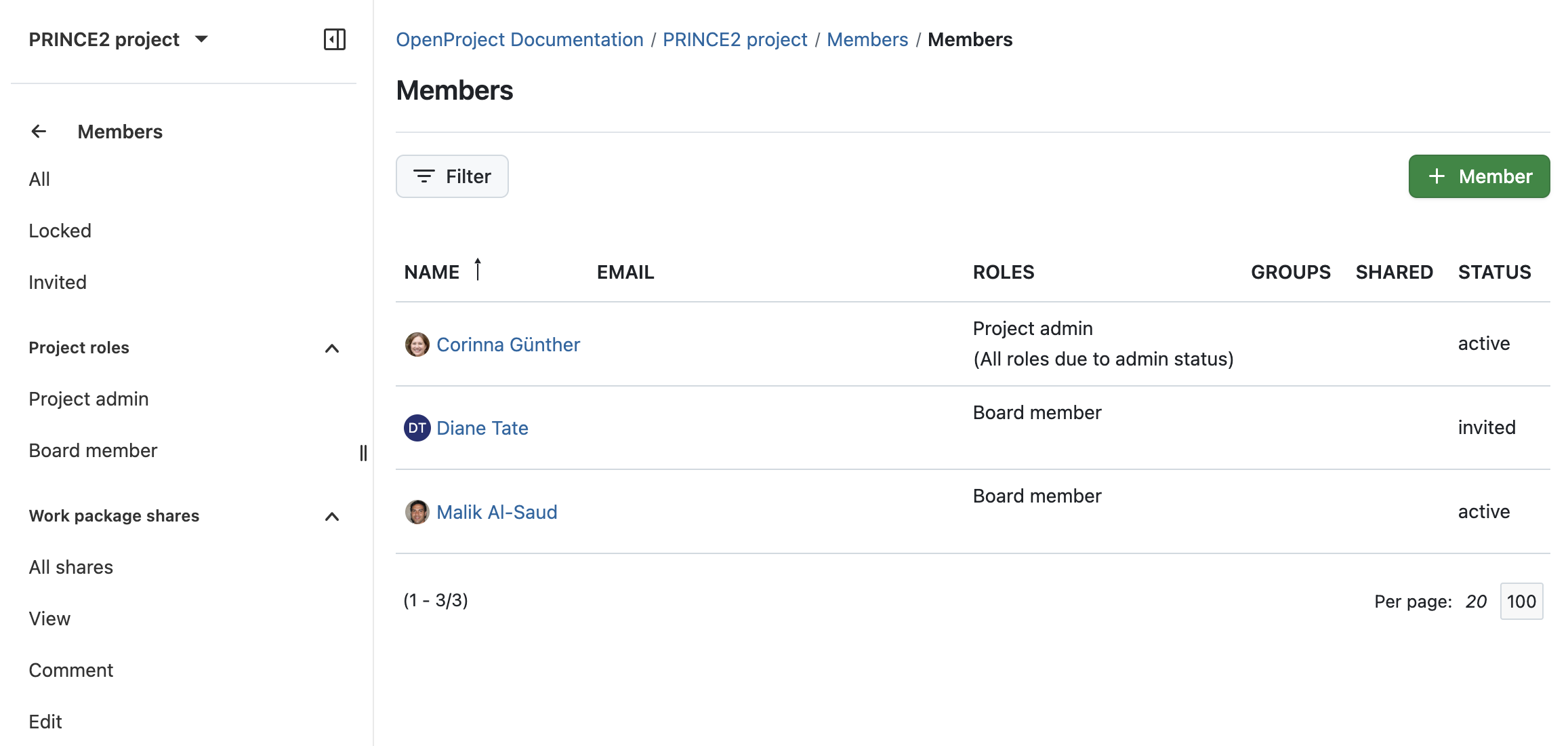Siga o processo PRINCE2 com o OpenProject: Dirija um projeto atribuindo funções aos membros do projeto