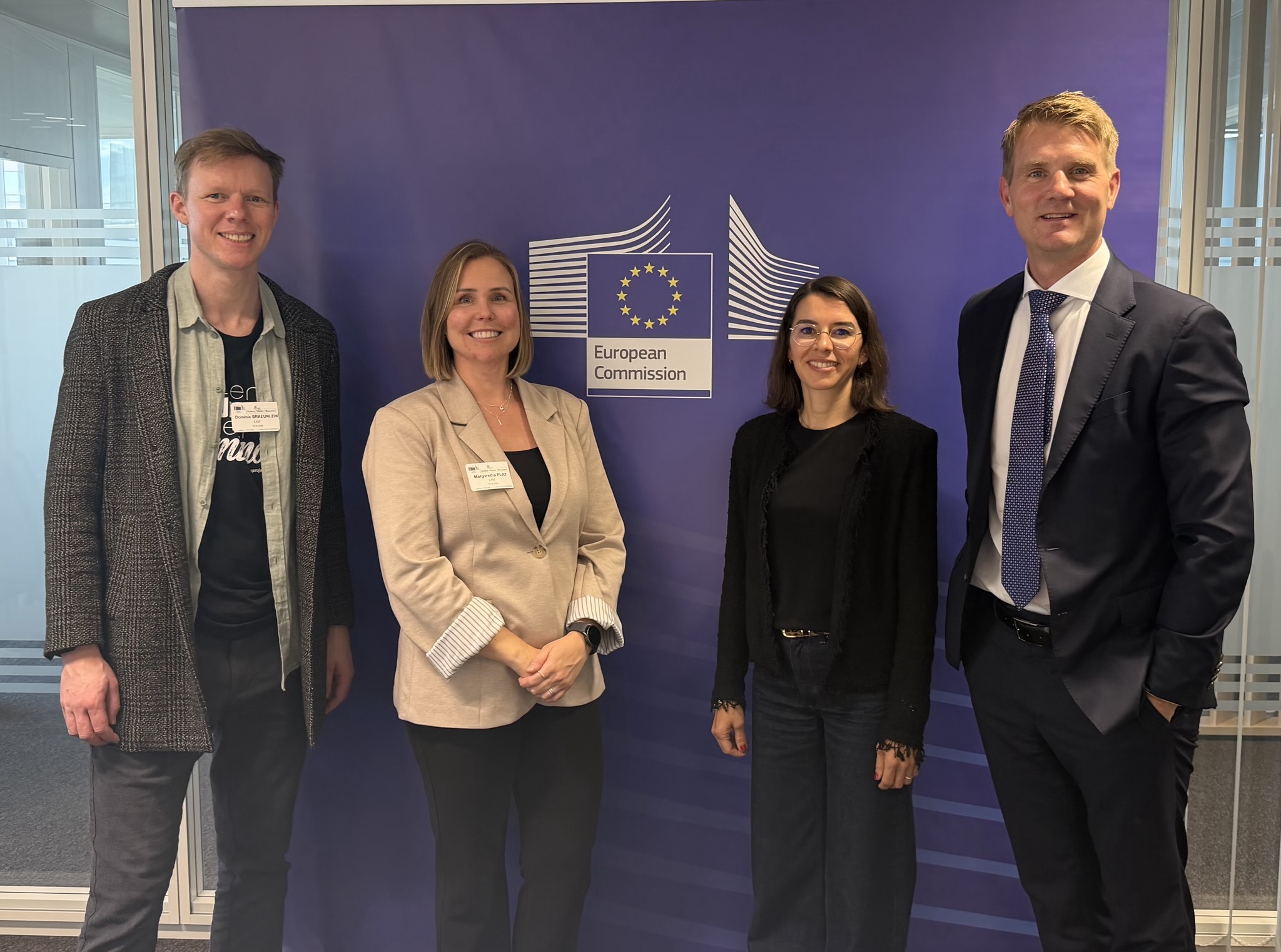 OpenProject team visiting the European Commission in Brussels