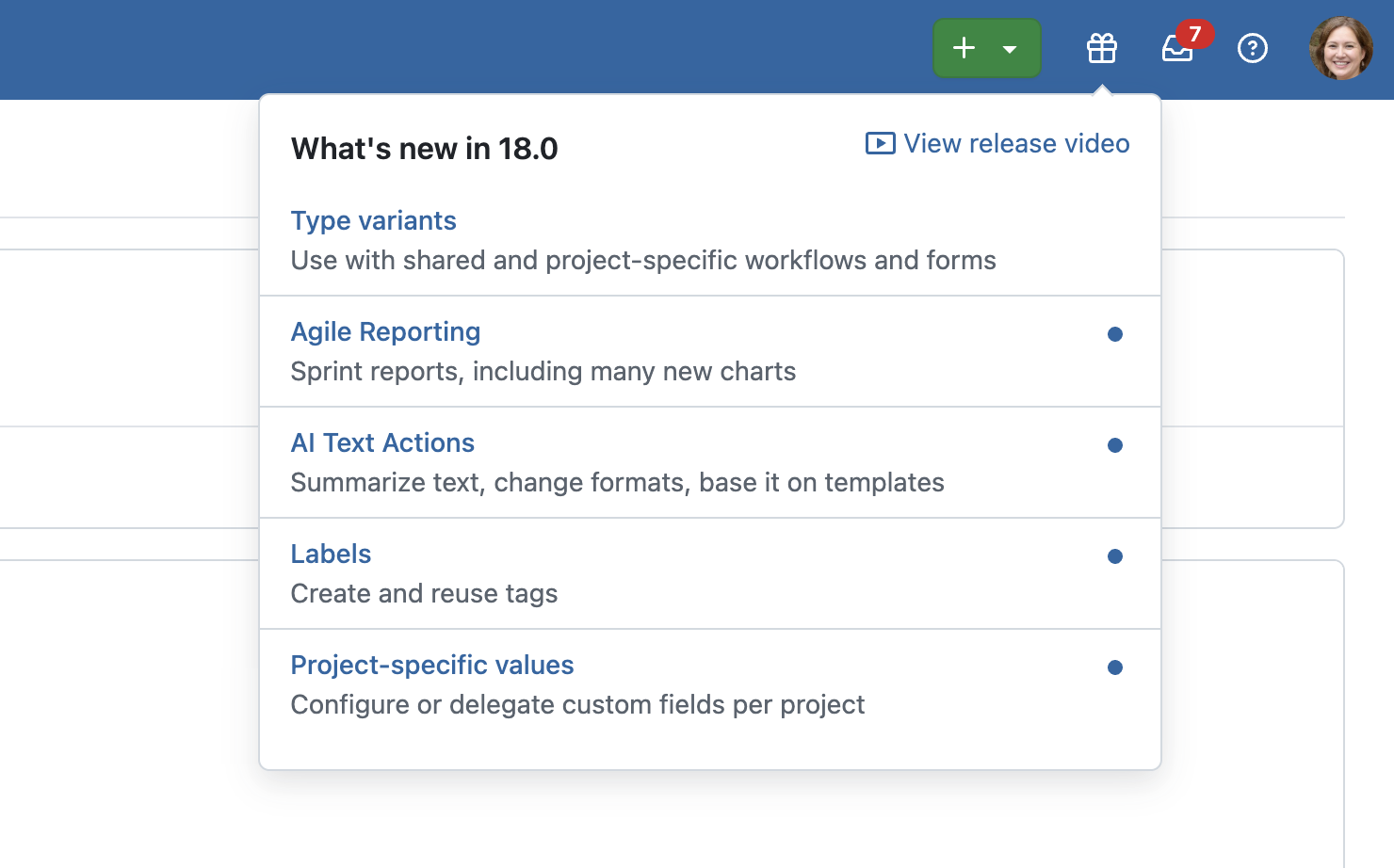 OpenProject preview mockup: ‘What’s new’ in version 18.0