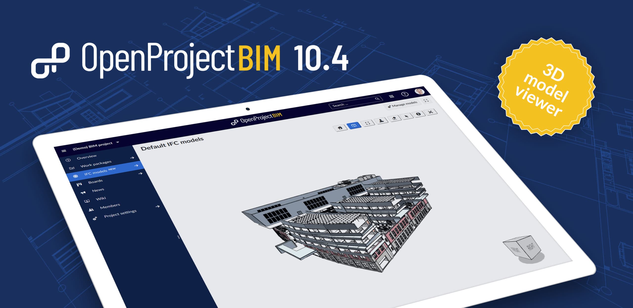OpenProject BIM 10.4: digitales Bauprojektmanagement mit 3D-Viewer (IFC)