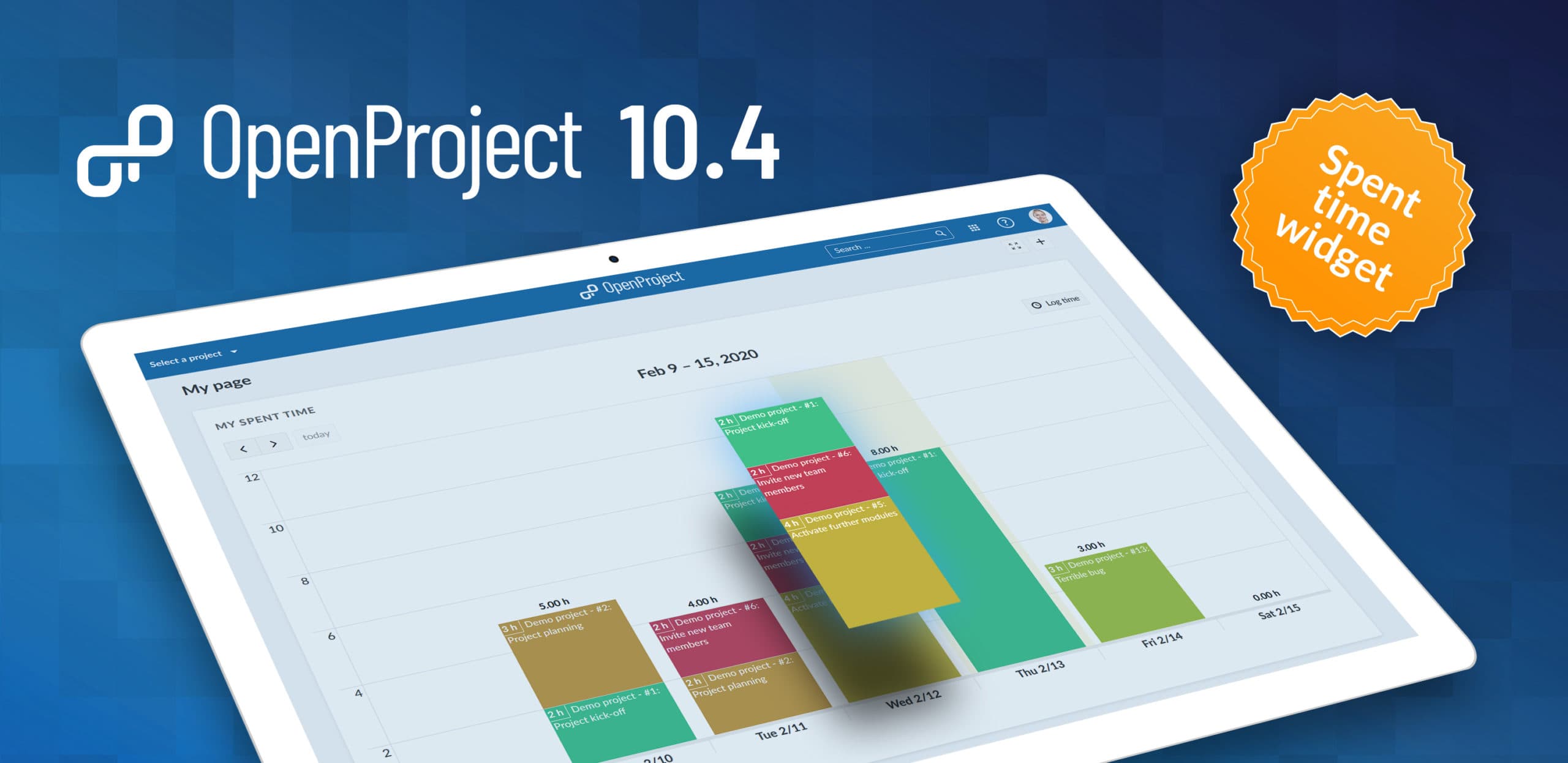 OpenProject 10.4: New time tracking widget, cost report export and themes