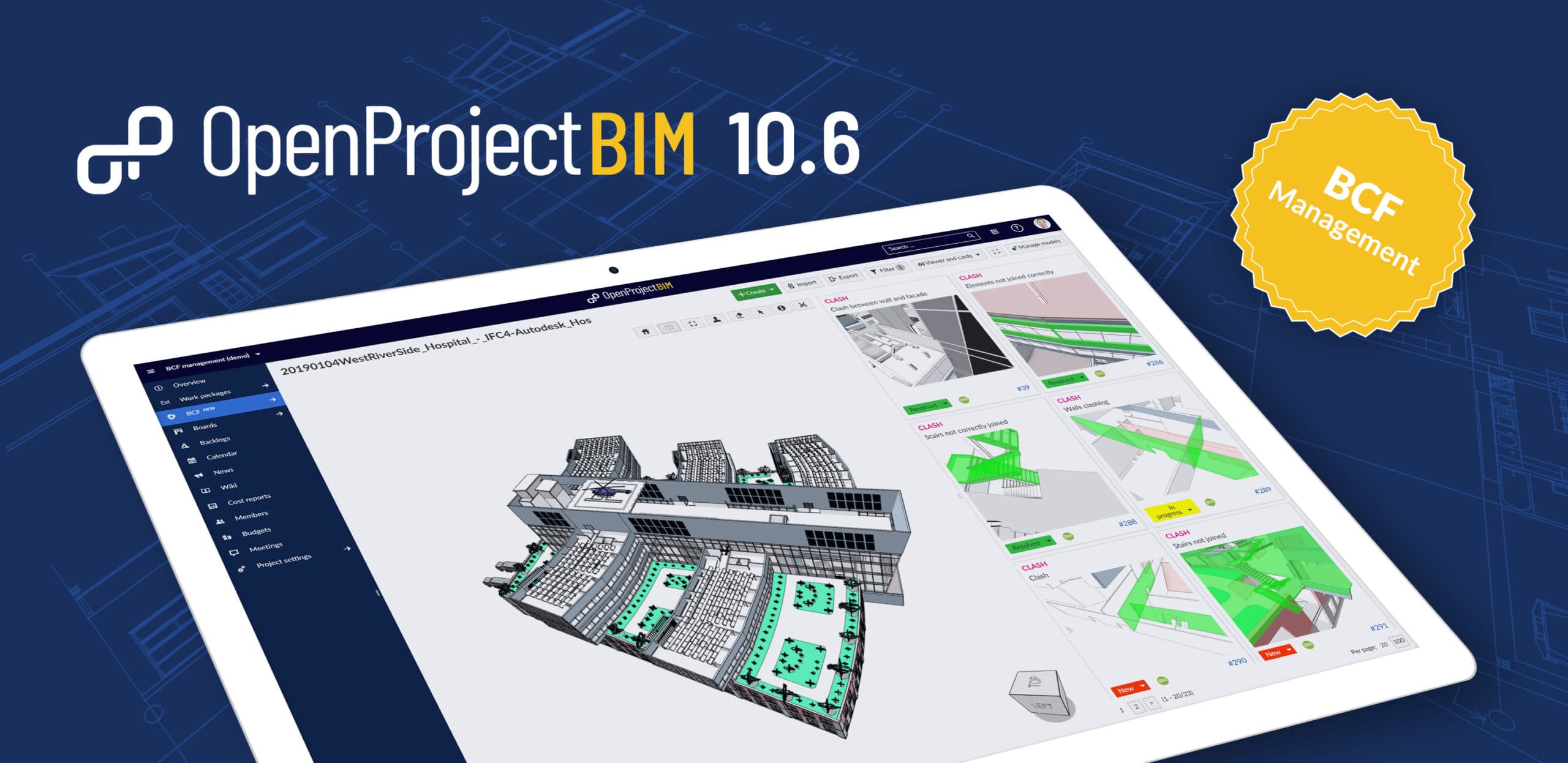 OpenProject BIM 10.6 released with improved BCF Management