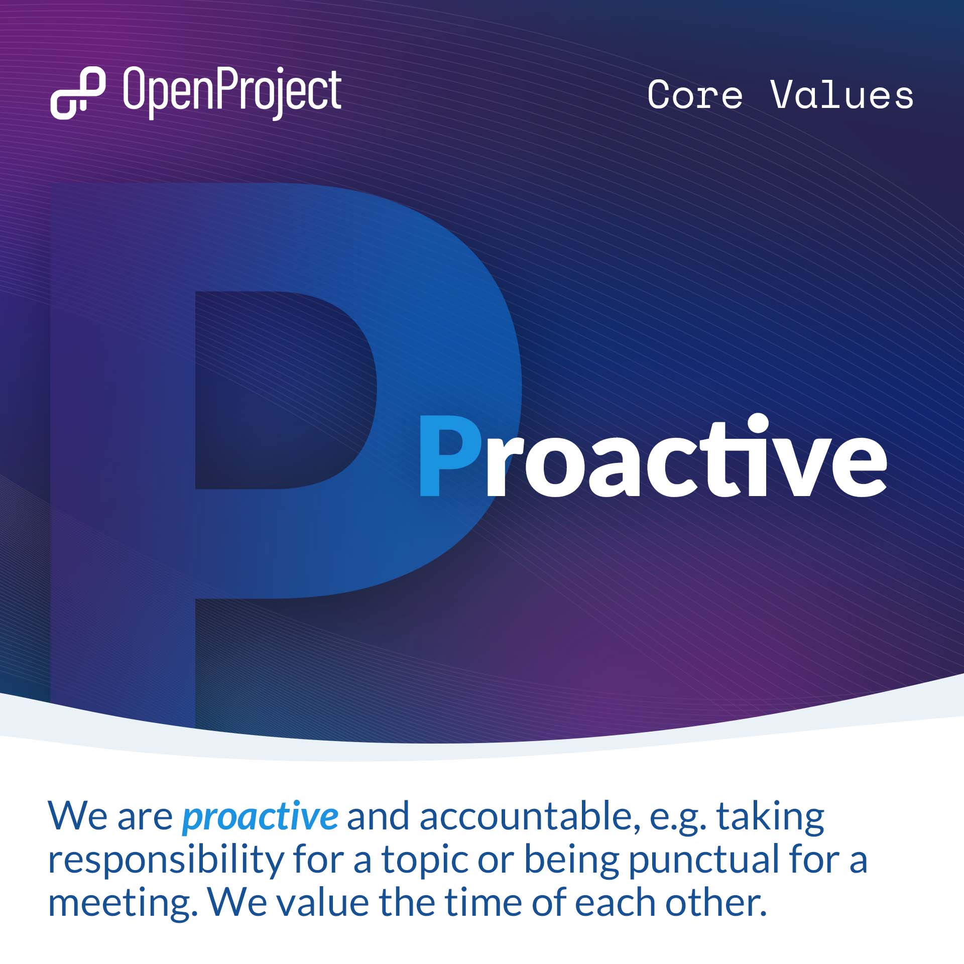 openproject value proactive
