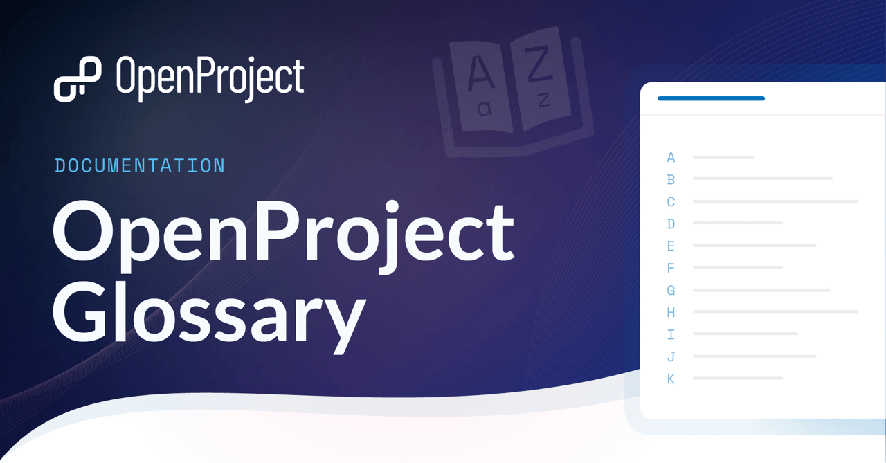 OpenProject Glossary is out now
