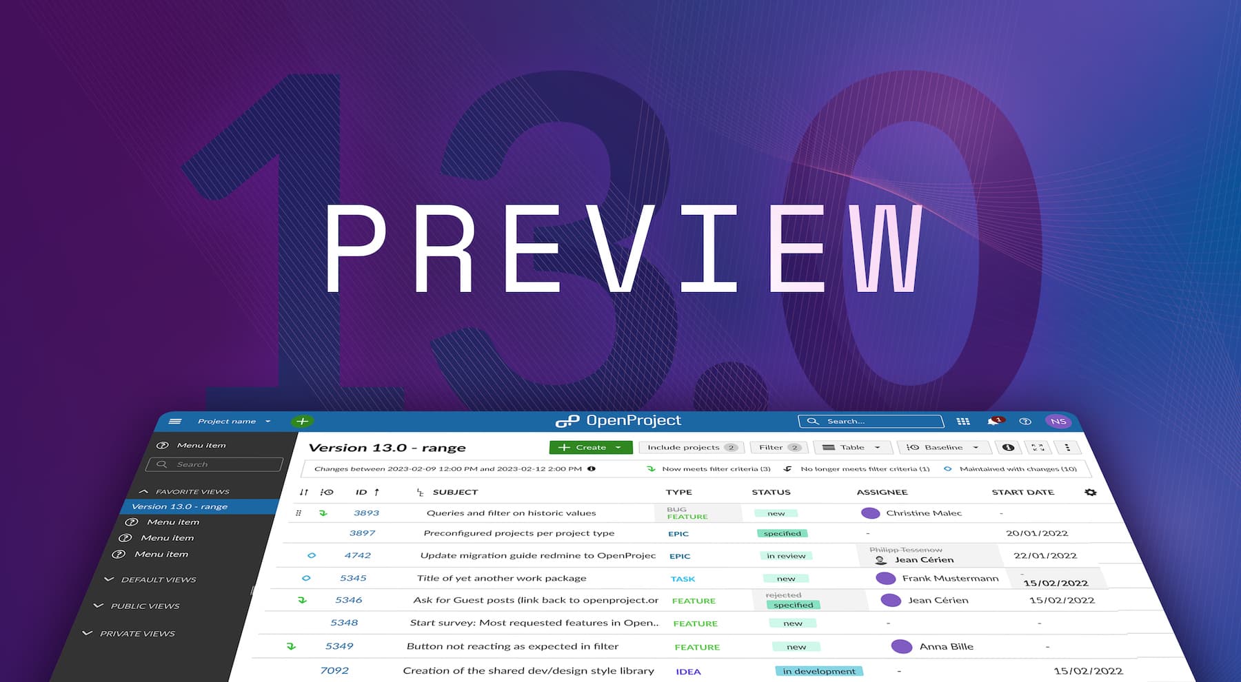 OpenProject 13.0: Great features will come this summer