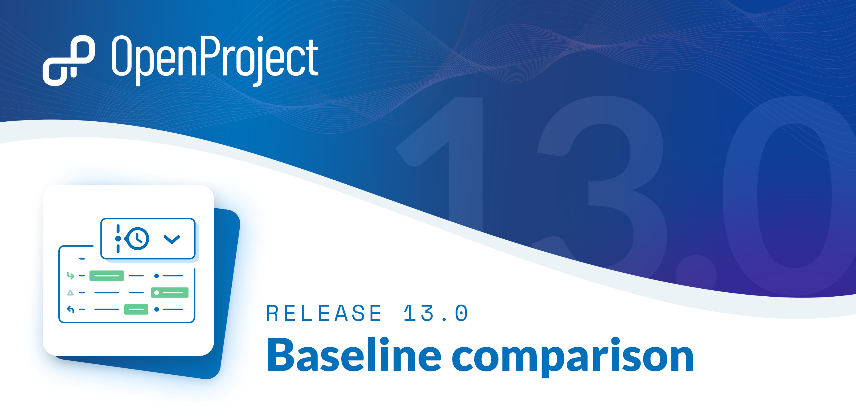OpenProject 13.0: Baseline comparison, Nextcloud project folders, and much more