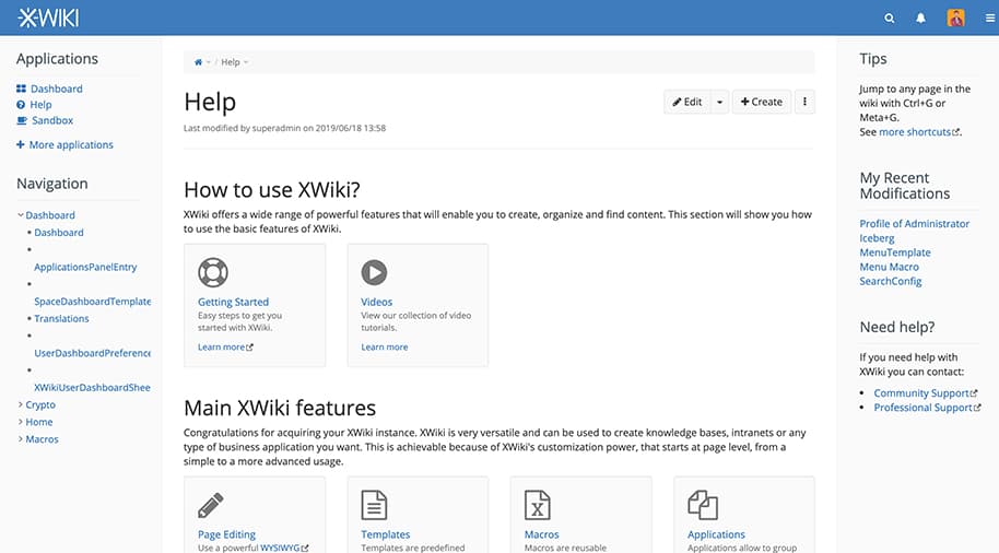 XWiki - the open source enterprise wiki