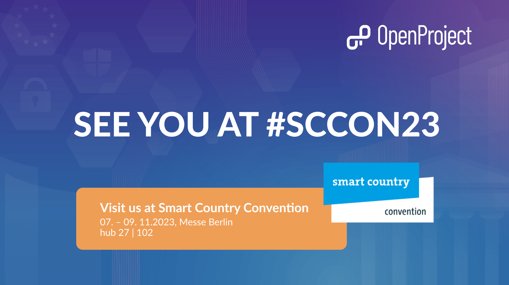 Wir sehen uns auf der SCCON - Smart Country Convention in Berlin, 7. bis 9. November 2023