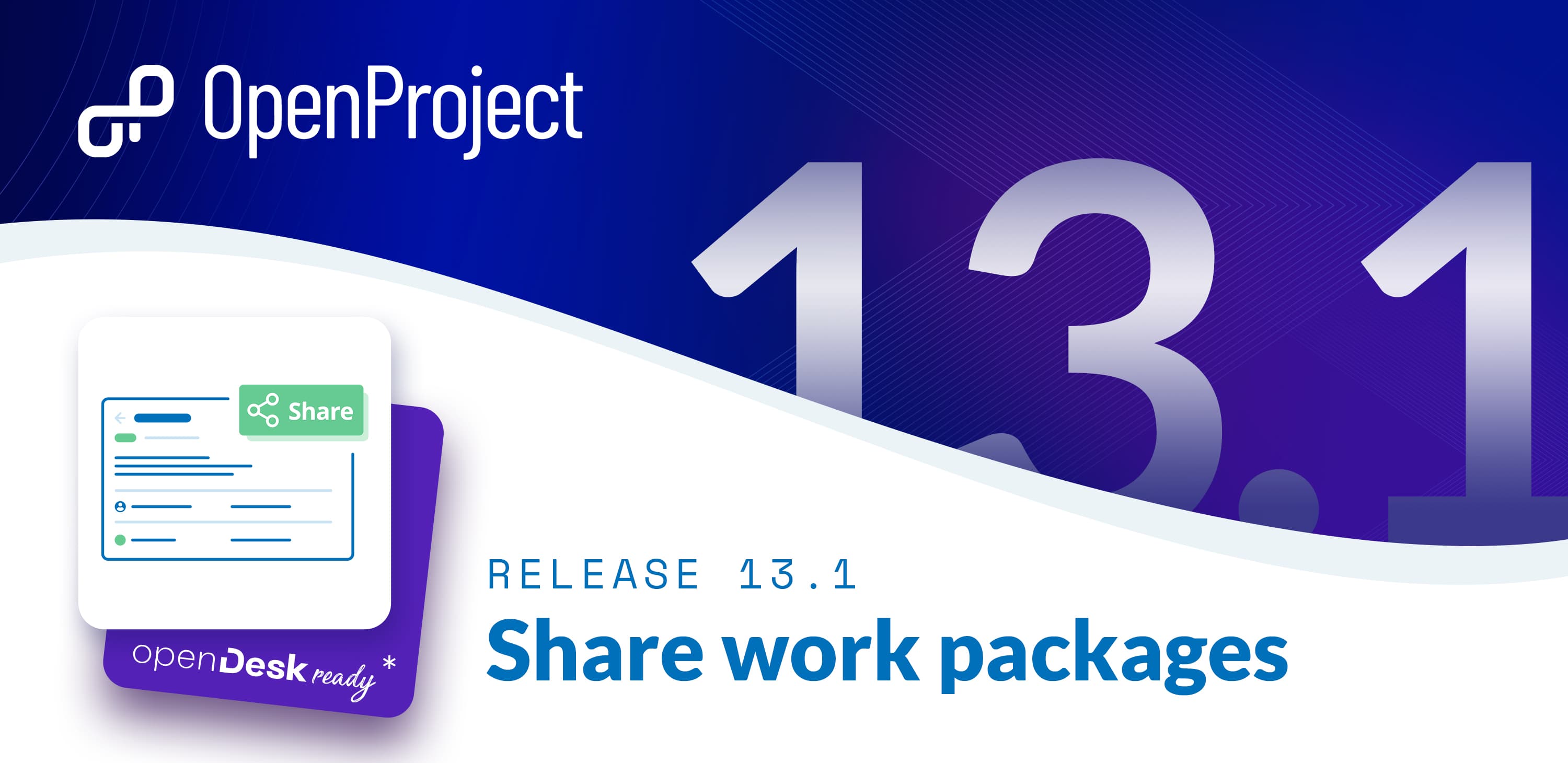 OpenProject 13.1: Share work packages, dynamic meetings and much more