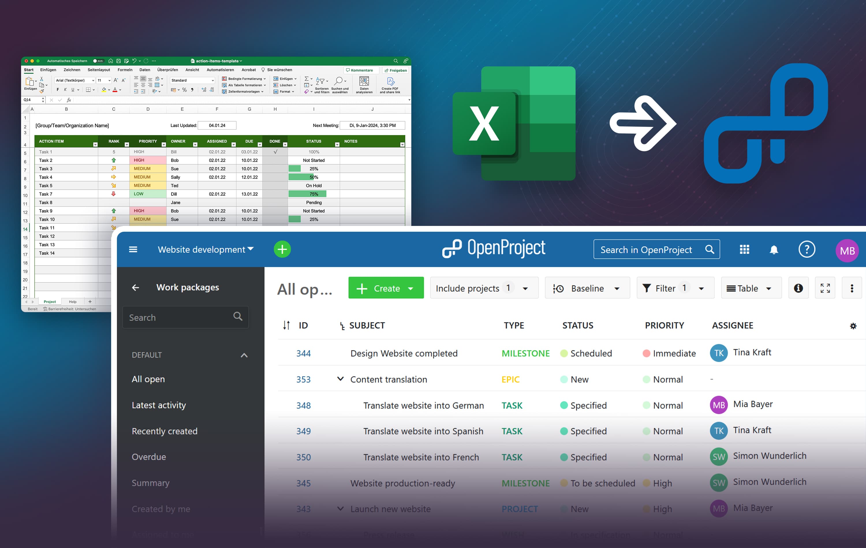 OpenProject: The collaborative Excel alternative for project management
