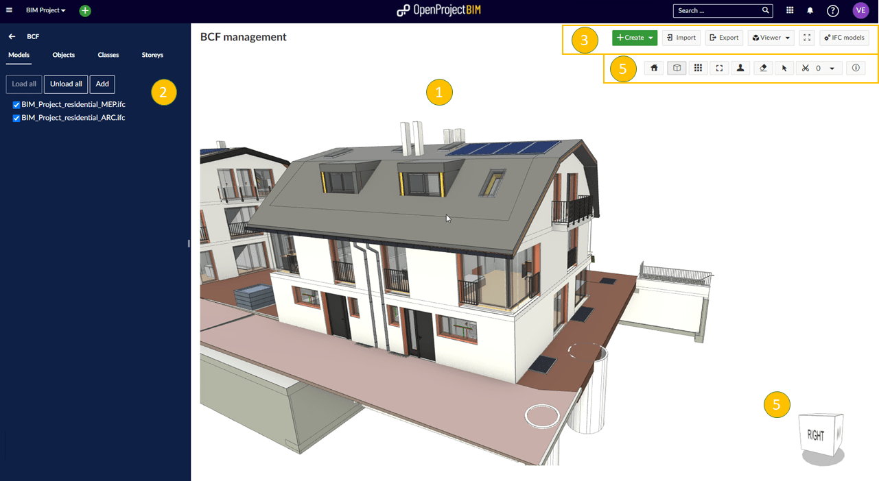 IFC viewer (BIM feature)