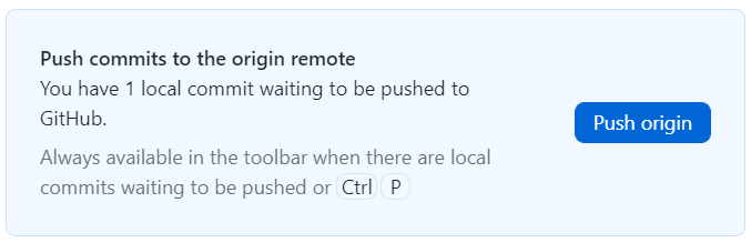 push origin in github desktop