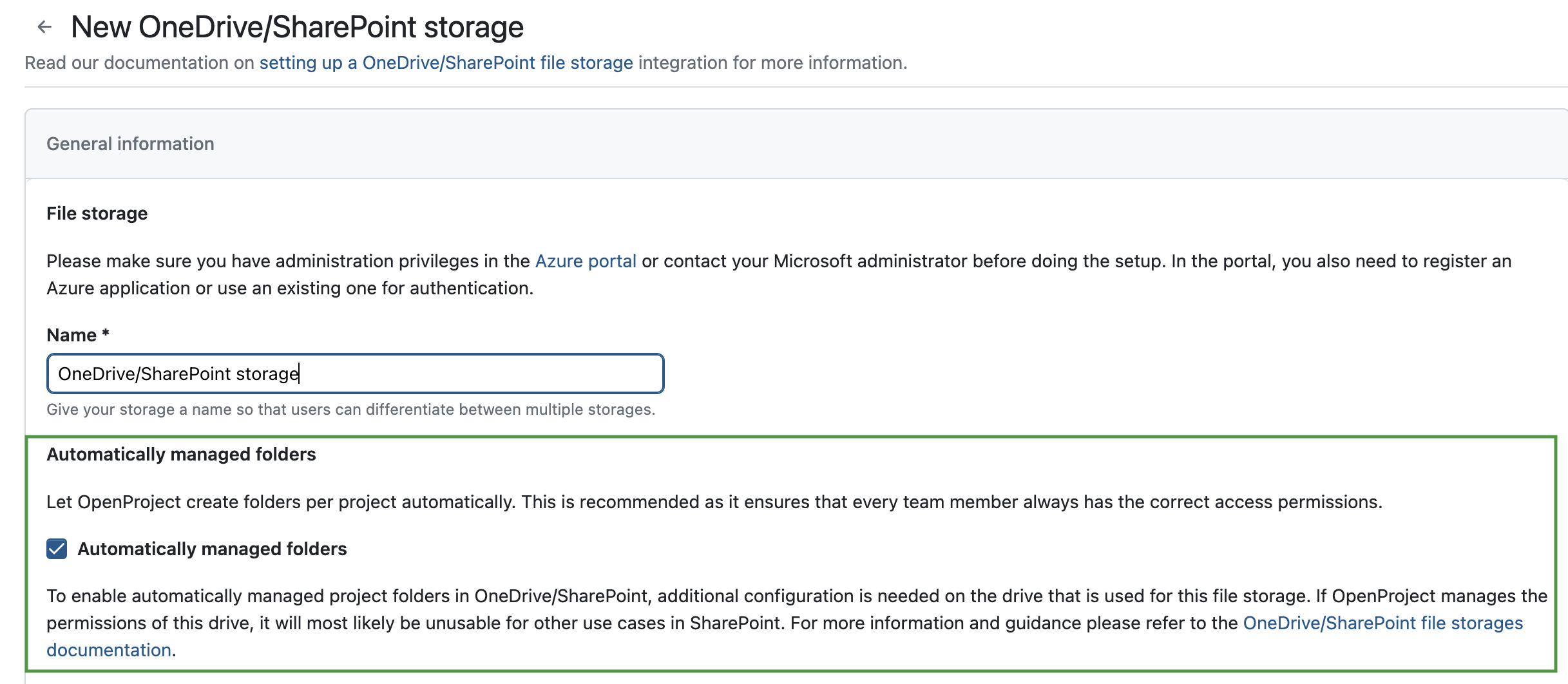 Project folders for OneDrive/SharePoint with automatically managed permissions