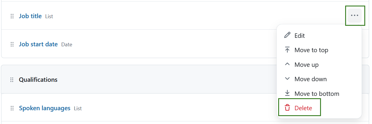 Option to delete a custom user attribute in OpenProject