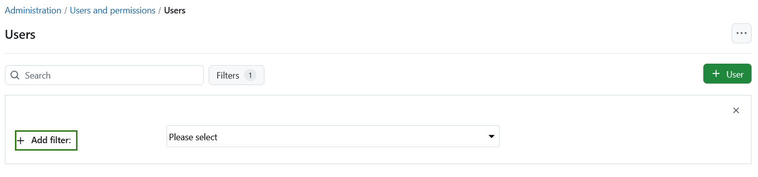Add filter form