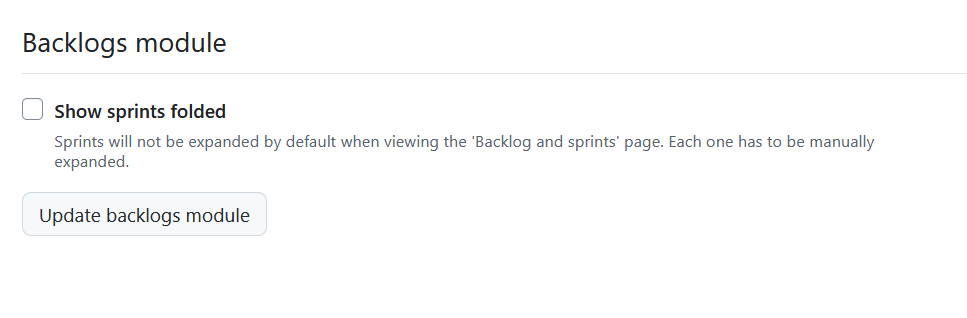 Backlogs settings under Interface settings in OpenProject account settings