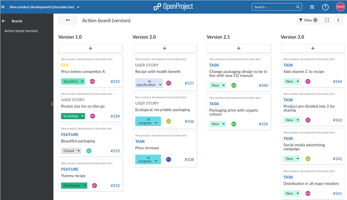 Aktionsboard-Version-Docs