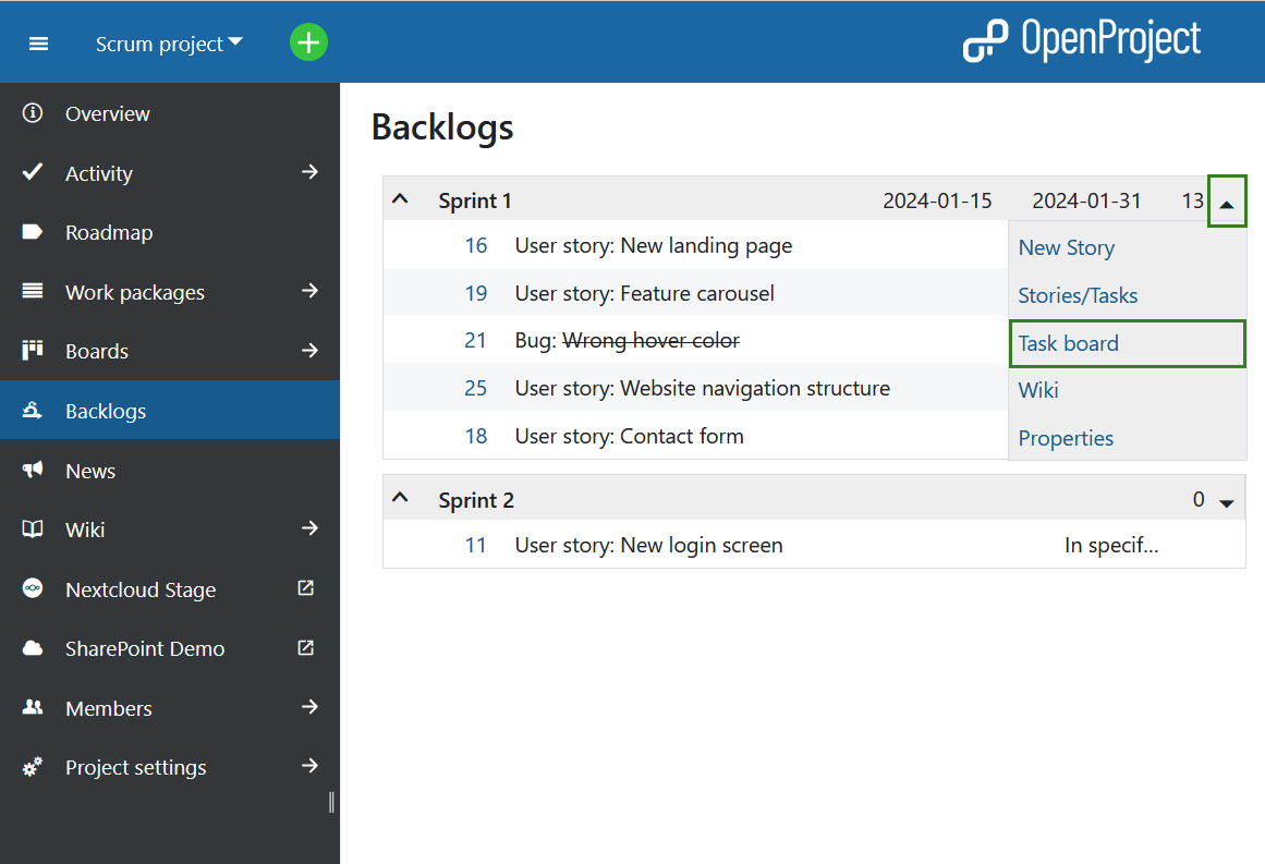 Benutzerhandbuch Taskboard