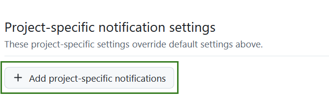 A button to add project-specific notifications for OpenProject