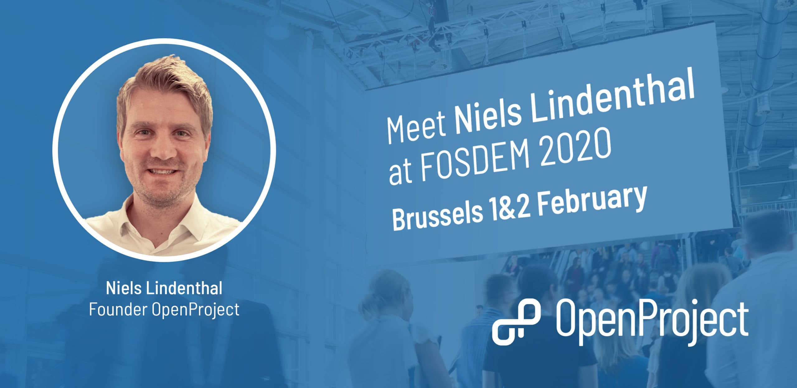 FOSDEM 2020 - Treffe OpenProject Gründer und CEO Niels Lindenthal FOSDEM 2020 - Treffe OpenProject Gründer und CEO Niels Lindenthal