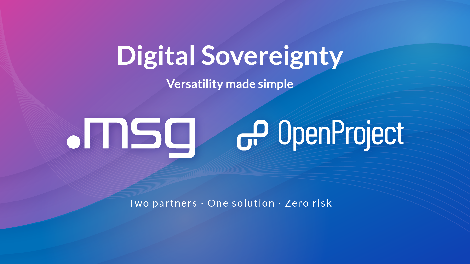 OpenProject and msg announce partnership for digitally sovereign project management OpenProject and msg announce partnership for digitally sovereign project management