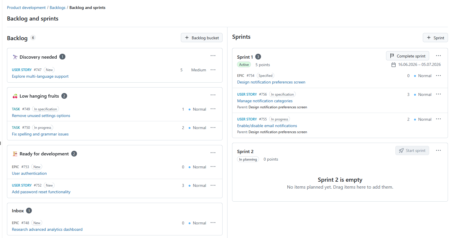 Comment utiliser les buckets de backlog dans OpenProject pour structurer et gérer facilement votre backlog Comment utiliser les buckets de backlog dans OpenProject pour structurer et gérer facilement votre backlog
